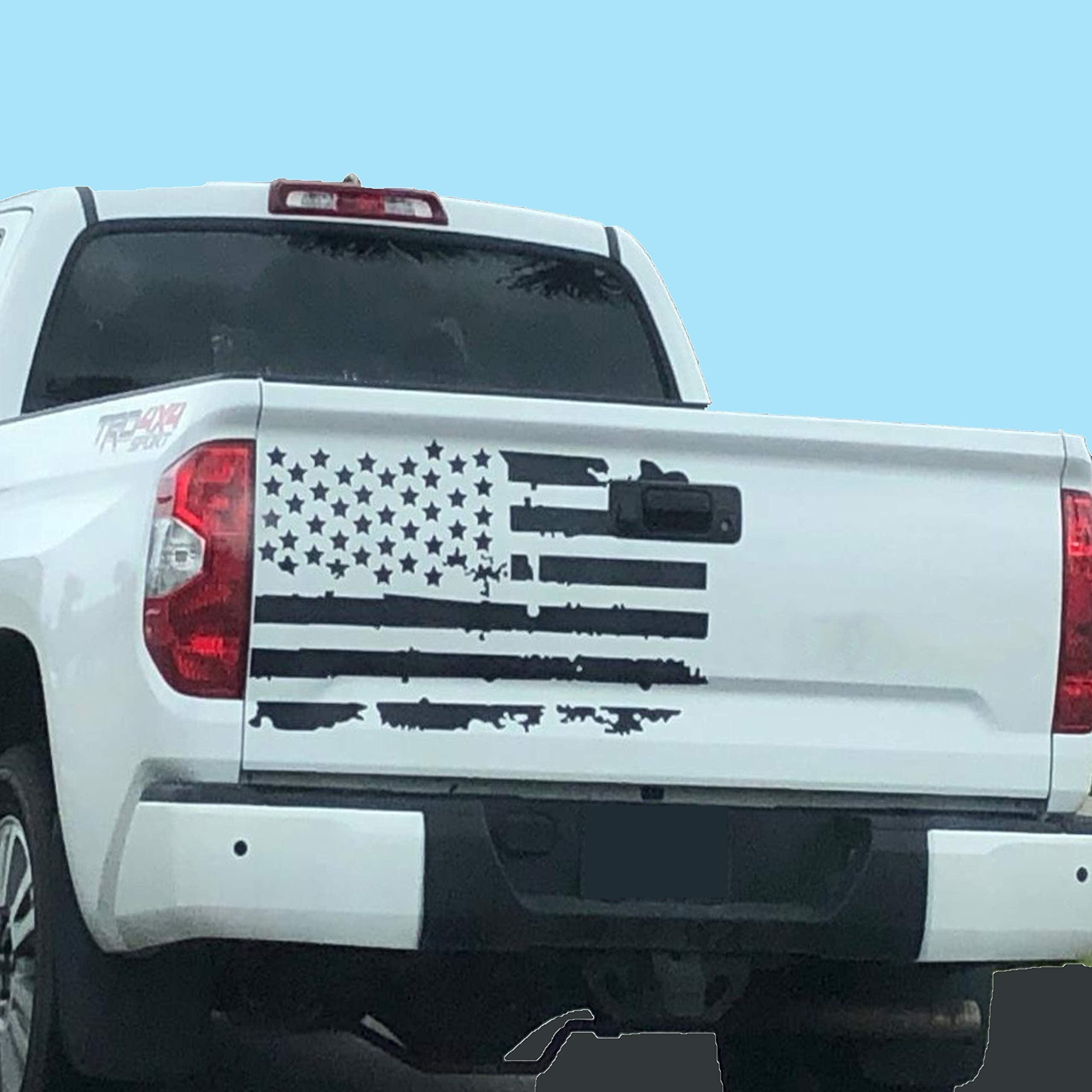 American Flag Decal Truck Hood Bed Vinyl Distressed Tactical Military Flag USA Hard Hat Car Vinyl Window Bumper Decal Sticker (Reflective Black) - Brands Distributor American Flag Decal Truck Hood Bed Vinyl Distressed Tactical Military Flag USA Hard Hat Car Vinyl Window Bumper Decal Sticker (Reflective Black) - Brands Distributor