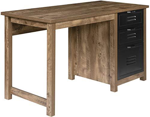 OneSpace Norwood Range 3-Drawer Locker Writing Desk, Oak - Brands Distributor