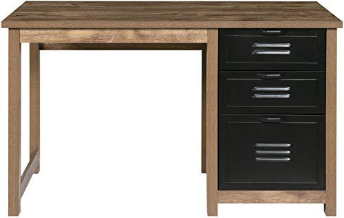 OneSpace Norwood Range 3-Drawer Locker Writing Desk, Oak - Brands Distributor