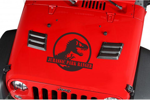 Jurassic Park Ranger HOOD decal to fit wrangler - Brands Distributor