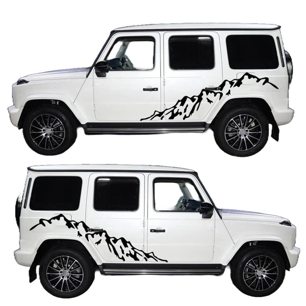 Rocky mountain decals 2pcs side panel vinyl decal fit car trucks jeeps - Brands Distributor