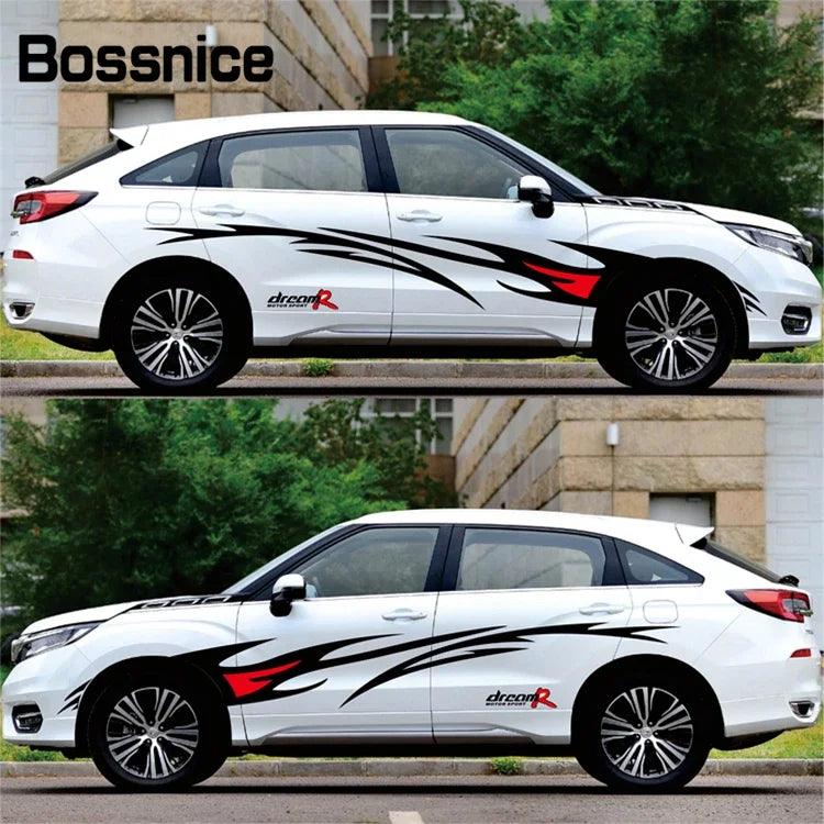 Bossnice Car Styling Flame Graphics Design Car Sticker For Whole Auto Body Vinyl Sticker Waterproof Car Decoration Universal - Brands Distributor