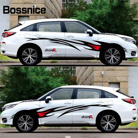 Bossnice Car Styling Flame Graphics Design Car Sticker For Whole Auto Body Vinyl Sticker Waterproof Car Decoration Universal - Brands Distributor