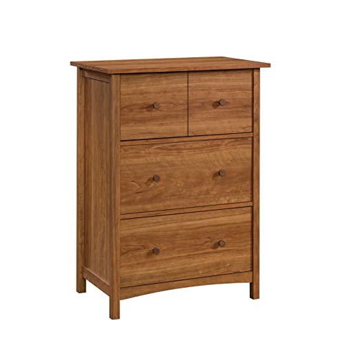 Sauder Union Plain Drop Front Secretary Desk, L: 31.18" x W: 19.45" x H: 42.44", Prairie Cherry finish