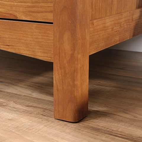 Sauder Union Plain Drop Front Secretary Desk, L: 31.18" x W: 19.45" x H: 42.44", Prairie Cherry finish