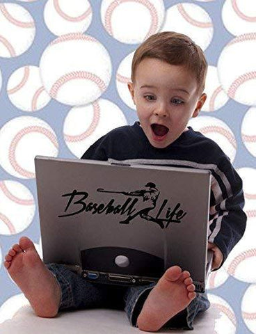 Baseball Life Window Decal Graphic Sticker Deco Car Suv Van LapTop Ipad - Brands Distributor