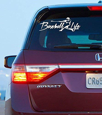 Baseball Life Window Decal Graphic Sticker Deco Car Suv Van LapTop Ipad - Brands Distributor