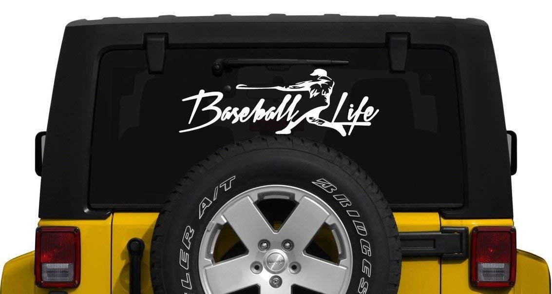 Baseball Life Window Decal Graphic Sticker Deco Car Suv Van LapTop Ipad - Brands Distributor