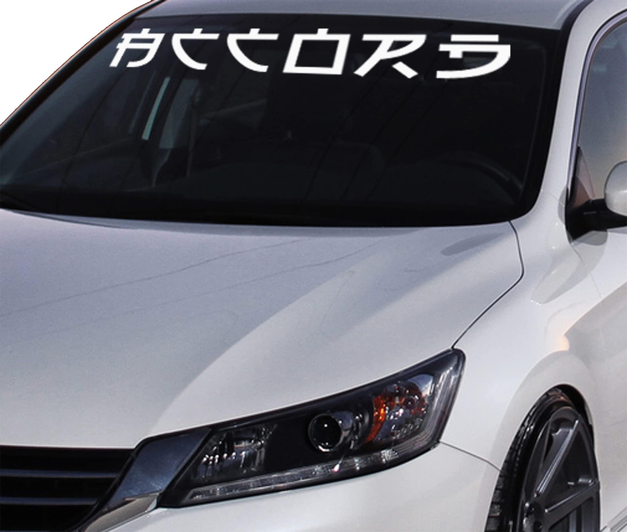 Honda Accord Chinese letter Windshield banner vinyl decals stickers - Brands Distributor