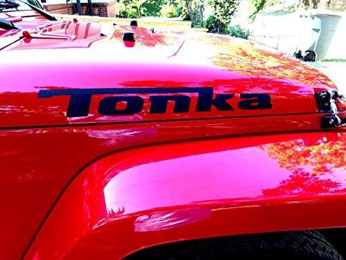 Tonka Decals Graphics Stickers Vinyl Hood JK TJ YJ CJ Car Trucks Custom Lettering 1 Pair Brands Distributor