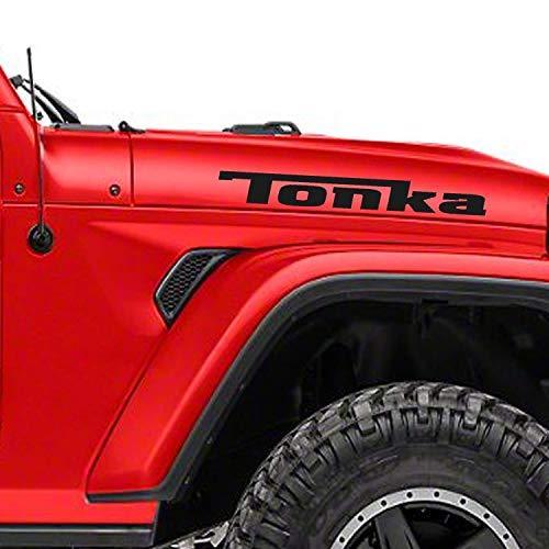 Tonka Decals Graphics Stickers Vinyl Hood JK TJ YJ CJ Car Trucks Custom Lettering 1 Pair Brands Distributor